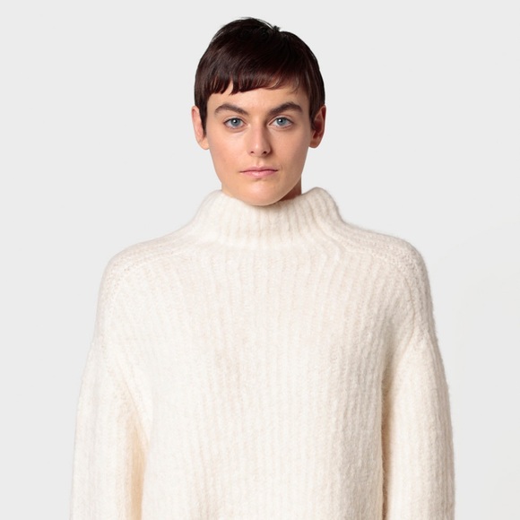 “SOLD” Kiefermann Denmark Alpaca+Merino Chunky Oversized Turtleneck Knit Sweater - Picture 1 of 16